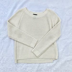 cream knit sweater